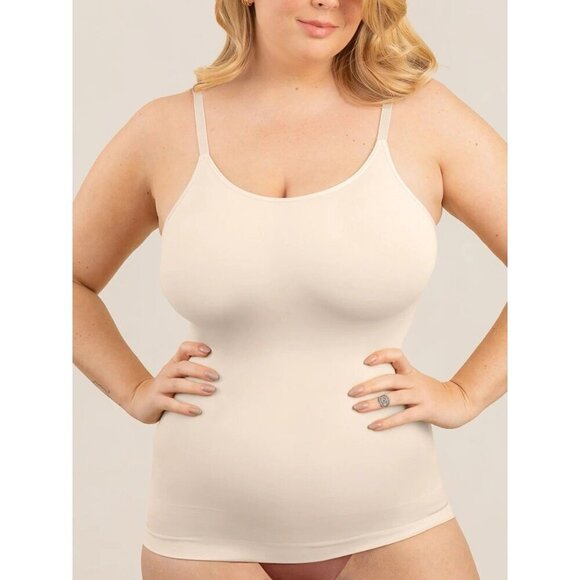 Shapermint All Day Every Day Scoop Neck Cami Sz 2XL Nude 62001 Smoothing Tank - Picture 1 of 7